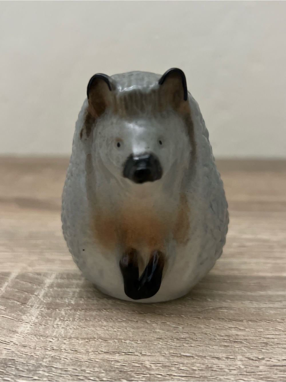 Lomonosov Porcelain Vintage Hedgehog Porcupine Figurine Russia USSR Hand Painted
